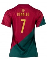 Portugalsko Cristiano Ronaldo #7 Domácí Dres pro Dámské MS 2022 Krátký Rukáv